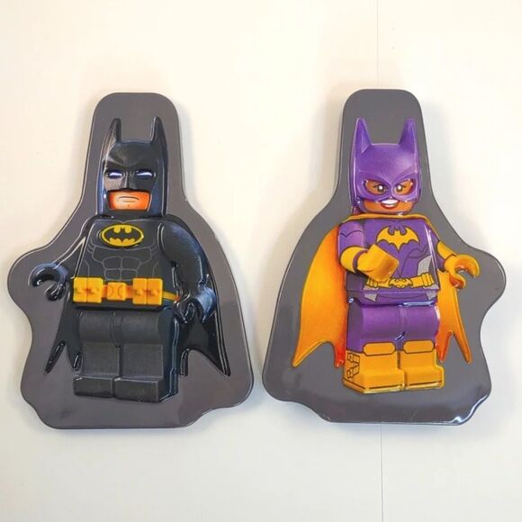 2017 LEGO & DC COMICS WBEI Batman Batwoman McDonald's TIN BOX - Picture 1 of 10